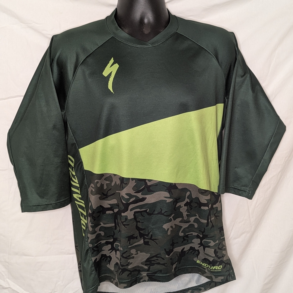 Specialized Dark Green and Lime Cycling Jersey